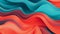 Teal and Coral Abstract Patterns Vibrant and Energetic