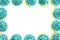 Teal Cupcake Border