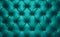 Teal leather capitone background texture