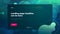 Teal Liquid color background design for Landing page site. Fluid gradient shapes composition. Futuristic design posters