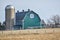 Teal Quilt Barn with Silo, Walworth County Wisconsin