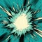 Teal Retro Comic Book Style Supernova Explosion