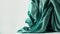 Teal Silk Fabric Pattern Background