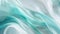 teal silk fabric textile satin abstract background, ai