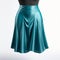 Teal Skirt Leather 3d Model With Sleek Metallic Finish