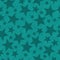 Teal star-shape seamless pattern background