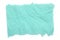 Teal textured wrinkled torn rectangle paper banner