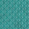 Teal and White Star and Crescent Symbol Tile Pattern Repeat Back