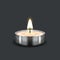 Tealight burning realistic candle