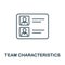 Team Characteristics icon. Simple element from management collection. Creative Team Characteristics icon for web design