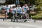 Team Competes In Bed Race Charity Fundraising Event