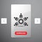 team, group, leadership, business, teamwork Glyph Icon in Carousal Pagination Slider Design & Red Download Button