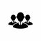 Team icon. Vector isolated simple businessmen illustration