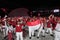 Team of Indonesia members attend an opening ceremony of the 2018 Asian Para Games