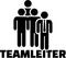 Team Leader icon with german job title