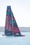 Team New Zealand Emirates hydrofoil sailboat