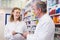 Team of pharmacist holding clipboard