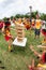 Team Plays Giant Jenga Game At Atlanta Field Day Event