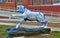 Team Spirit Hand Painted Tiger Statue at The University of Memphis