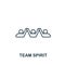 Team Spirit icon. Line simple icon for templates, web design and infographics