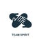 Team Spirit icon. Monochrome simple Business Motivation icon for templates, web design and infographics