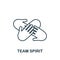 Team Spirit icon. Monochrome simple Business Motivation icon for templates, web design and infographics