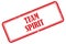 Team spirit stamp on white