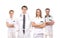 A team of young Caucasian medical workers