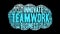 Teamwork animated word cloud