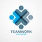 Teamwork businessman unity and cooperation concept created with