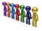 Teamwork friends partnership character social network icon