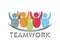 Teamwork logo icon symbol Group of friends