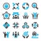 Teamwork,partnership icon set