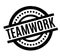 Teamwork rubber stamp