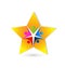 Teamwork star people logo