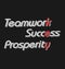 Teamwork, success, and prosperity text inspiration concept words