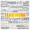 TEAMWORK word cloud collage