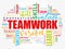 TEAMWORK word cloud collage