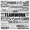 TEAMWORK word cloud collage, business concept background