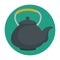 Teapot classic isolated icon