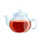 teapot glass cartoon vector illustration