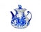 Teapot. Gzhel Gzel, Gjel or blue and white porcelain comes only from picturesque village, 30 miles of Moscow