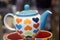 Teapot with hearts