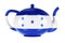 Teapot with Honduranian flag, 3D rendering