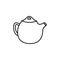 Teapot icon vector. Kettle illustration sign. Tea symbol. Teakettle logo. Hot drink mark.