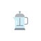 Teapot kettle flat icon