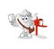 Teapot postman vector. cartoon character