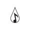 Teardrop earring icon design template vector isolated