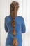 Teardrop plait renaissance hairstyle for long hair