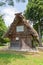 Tearoom with thatched roof in Ogimachi gassho style village,